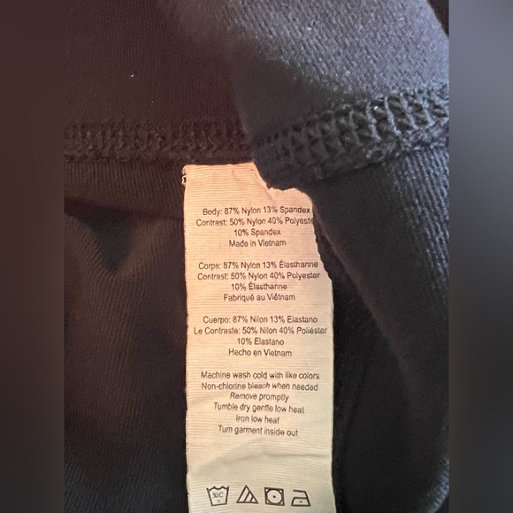 ALO Women's Yoga Goddess Ribbed Gray Black High Waisted Leggings Size S - Picture 12 of 12